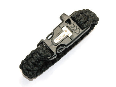 10 Black Plastic Bracelet/Paracord Buckles