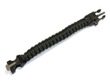 PHXD101 Side Release Whistle Buckle w/ Flint Fire Starter & Scaper Paracord Bracelet